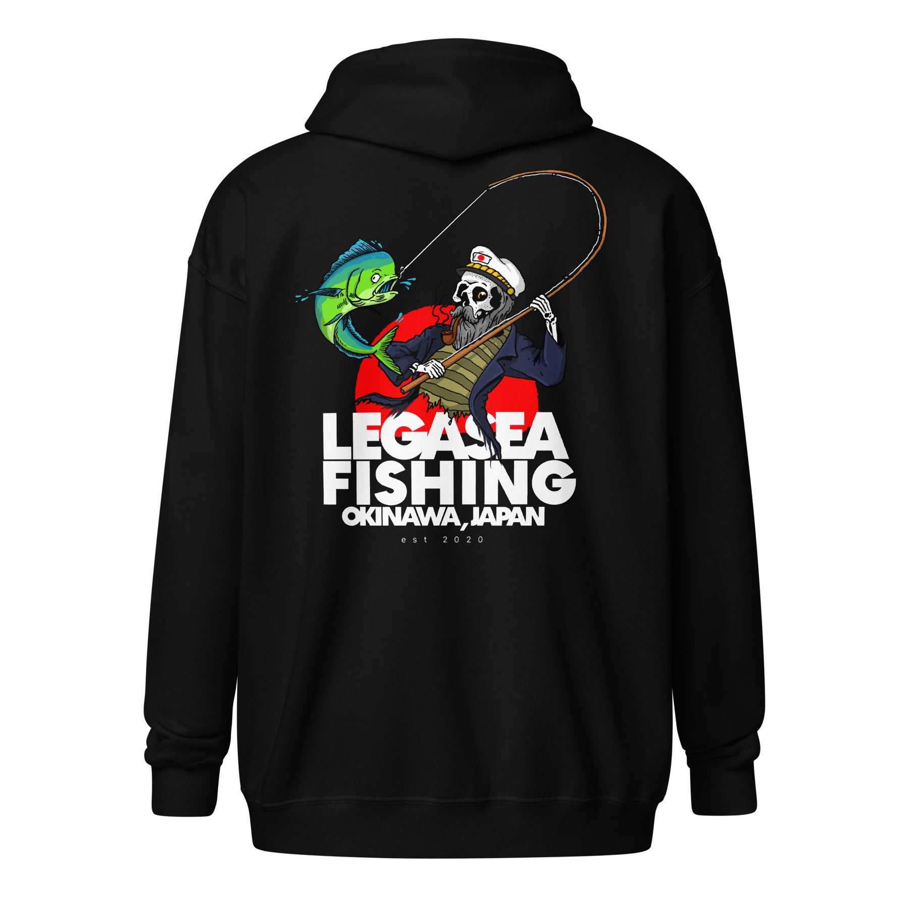 Cpt Grey Beard Zip Hoodie