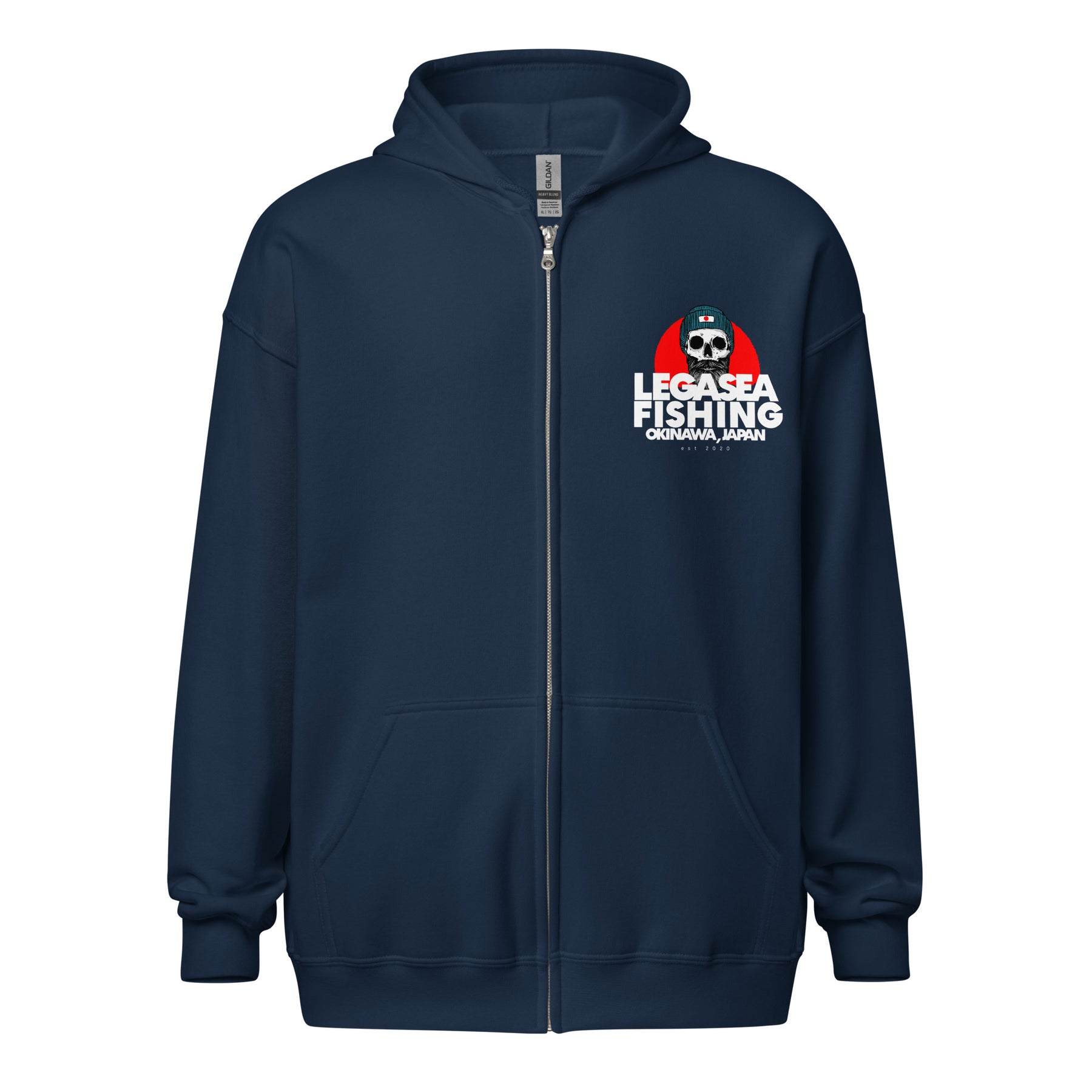 Cpt Grey Beard Zip Hoodie