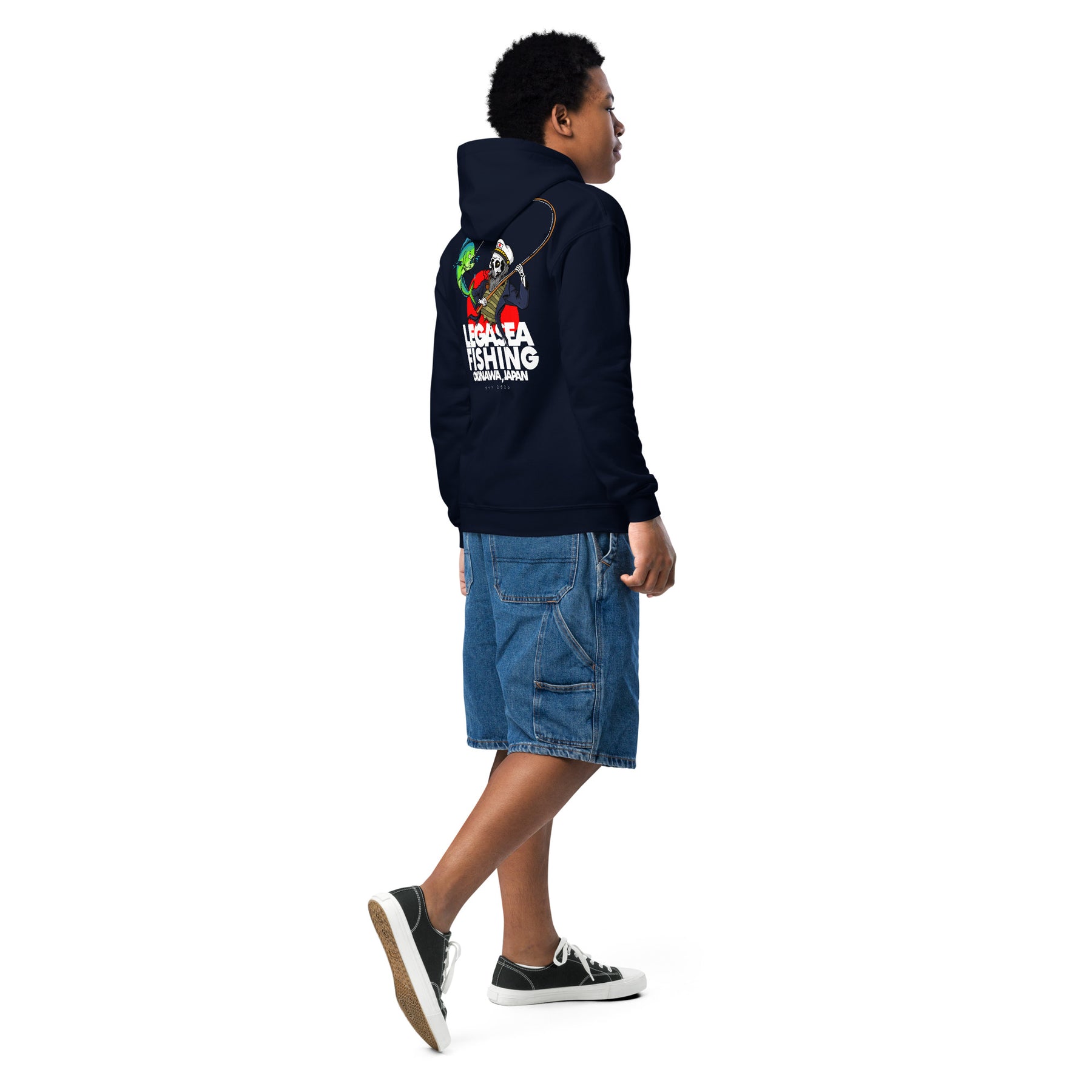 Youth Cpt Grey Beard heavy blend hoodie